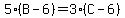5%28B-6%29=3%28C-6%29