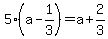 5%28a-1%2F3%29=a%2B2%2F3
