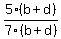 5%28b%2Bd%29%2F7%28b%2Bd%29
