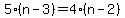 5%28n-3%29=4%28n-2%29