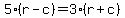 5%28r-c%29=3%28r%2Bc%29