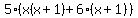 5%28x%28x%2B1%29%2B6%28x%2B1%29%29