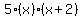 5%28x%29%28x%2B2%29