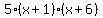 5%28x%2B1%29%28x%2B6%29
