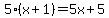 5%28x%2B1%29+=+5x%2B5