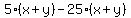 5%28x%2By%29-25%28x%2By%29