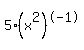 5%28x%5E2%29%5E-1