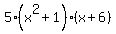 5%28x%5E2%2B1%29%28x%2B6%29