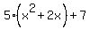 5%28x%5E2%2B2x%29%2B7