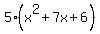 5%28x%5E2%2B7x%2B6%29