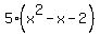 5%28x%5E2-x-2%29