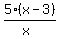 5%28x-3%29%2F%28x%29