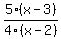 5%28x-3%29%2F4%28x-2%29
