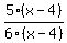 5%28x-4%29%2F6%28x-4%29