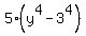 5%28y%5E4-3%5E4%29