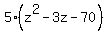 5%28z%5E2-3z-70%29