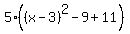 5%2A%28%28x-3%29%5E2-9%2B11%29
