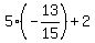 5%2A%28-13%2F15%29+%2B+2
