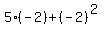 5%2A%28-2%29%2B%28-2%29%5E%282%29