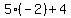 5%2A%28-2%29%2B4