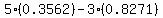5%2A%280.3562%29+-+3%2A%280.8271%29