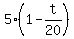 5%2A%281-t%2F20%29