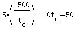 5%2A%281500%2Ft%5Bc%5D%29+-+10t%5Bc%5D+=+50