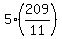 5%2A%28209%2F11%29