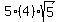 5%2A%284%29%2Asqrt%285%29