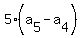 5%2A%28a%5B5%5D-a%5B4%5D%29