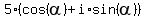 5%2A%28cos%28alpha%29+%2B+i%2Asin%28alpha%29%29