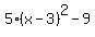5%2A%28x-3%29%5E2+-+9%29+%2B+55