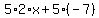 5%2A2%2Ax+%2B+5%2A%28-7%29