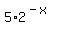 5%2A2%5E%28-x%29