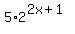 5%2A2%5E%282x%2B1%29