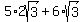 5%2A2sqrt%283%29+%2B+6%2Asqrt%283%29