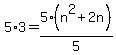 5%2A3=5%2A%28n%5E2%2B2n%29%2F5