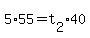 5%2A55=t%5B2%5D%2A40