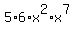 5%2A6%2Ax%5E2%2Ax%5E7
