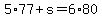 5%2A77%2Bs=6%2A80
