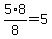 5%2A8%2F8=5