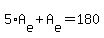 5%2AA%5Be%5D%2BA%5Be%5D+=+180