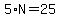 5%2AN=25