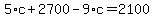 5%2Ac%2B2700-9%2Ac=2100