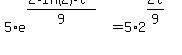 5%2Ae%5E%28%282%2Aln%282%29%2At%29%2F9%29=5%2A2%5E%282t%2F9%29