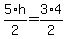 5%2Ah%2F2=3%2A4%2F2