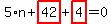 5%2An%2Bhighlight_red%28+42+%29%2Bhighlight_red%28+4+%29=0
