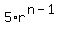 5%2Ar%5E%28n-1%29