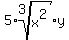 5%2Aroot%283%2Cx%5E2%29%2Ay