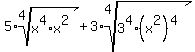 5%2Aroot%284%2C+x%5E4%2Ax%5E2%29%2B3%2Aroot%284%2C+3%5E4%2A%28x%5E2%29%5E4%29